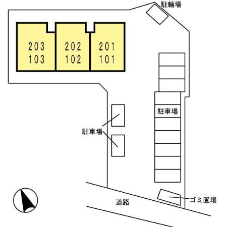 ブリーズの駐車場|駐車スペースもあります☆