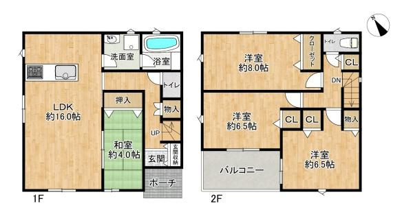 【間取り】 | 明石市大久保町八木　新築戸建　2号棟