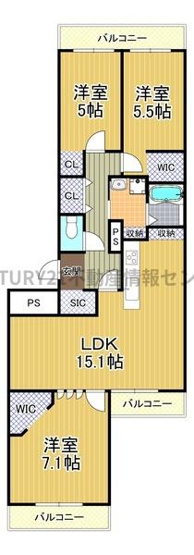 【間取り】 | ドルミ新淀川１４番館 | 空家の為、即日内覧可能です！
お気軽にお問い合わせください！