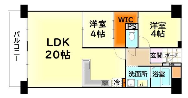 【間取り】 | スクエアかいづか2番館　中古マンション