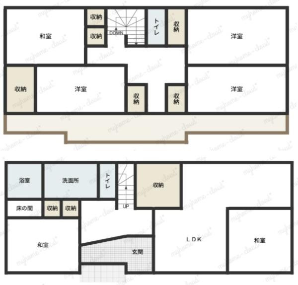 和歌山市堀止西1丁目　中古戸建の間取り
