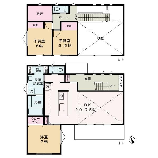 和歌山市有本　中古戸建の間取り