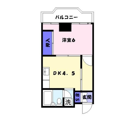 【間取り】 | シャトー三和III号館