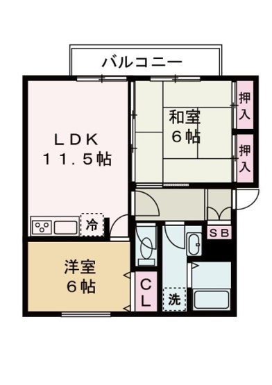 【間取り】 | サンリジェールＢ棟