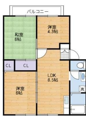 【間取り】 | サンフォーレハイツＡ棟
