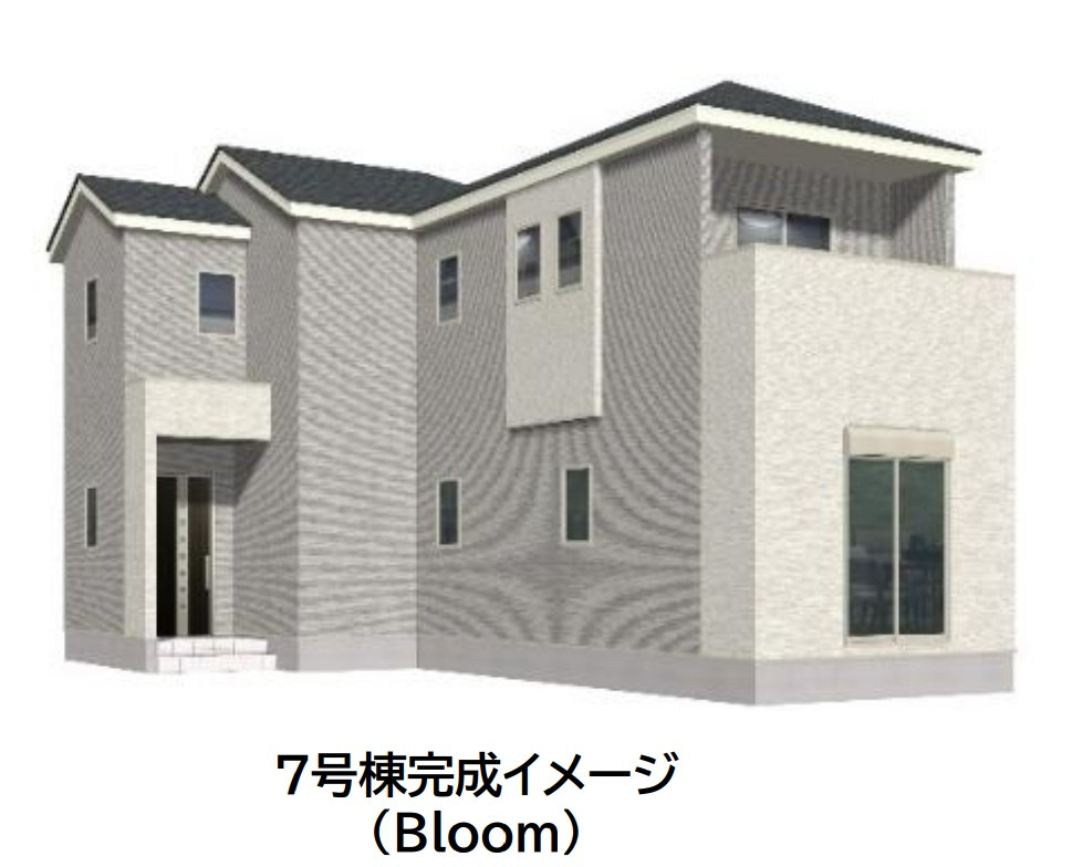 仲介手数料不要　よかタウンBloom東区八反田1丁目1期【託麻西小・西原中】の外観パース|外観パースです