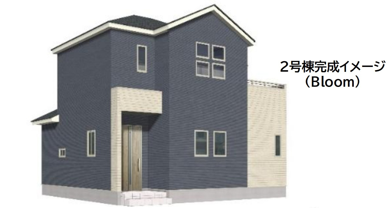 仲介手数料不要　よかタウンBloom東区八反田1丁目1期【託麻西小・西原中】の外観パース|外観パースです