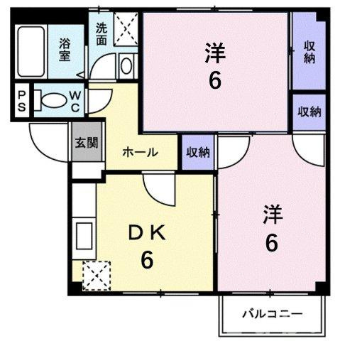 アーバン不知火Ⅵの間取り