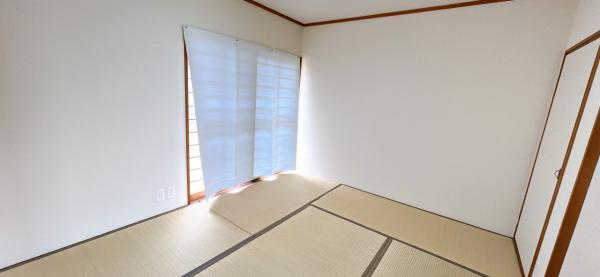 仲介手数料不要　カチタス上益城郡益城町大字辻の城【益城中央小・木山中】の和室|1階6畳和室です。畳の表替えを行い壁・天井のクロスを張り替えました。