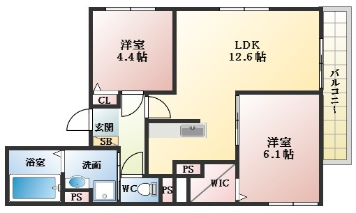 【間取り】 | ピュアハイツⅡ