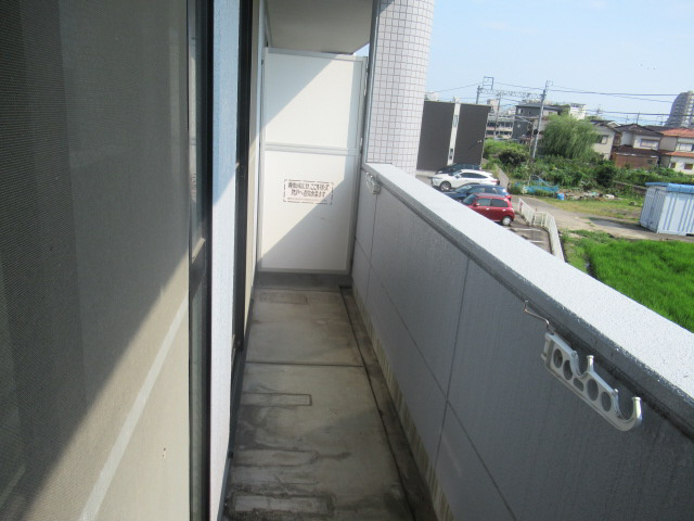 ハッピースリーヒルズのバルコニー