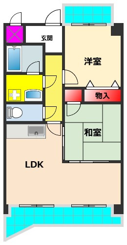 レオ住之江公園の間取り