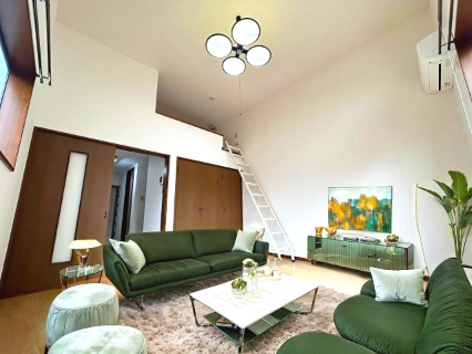 グリーンリーフ旭ヶ丘の居間・リビング|本画像はAIのCG作成イメージであり実際に現地に家具は置かれていません