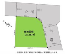 羽村市小作台5丁目　売地の画像
