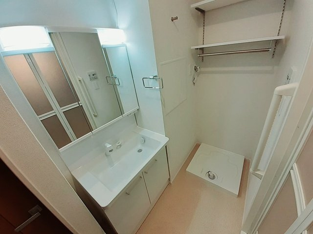 ベル　フルールの洗面所|広い洗面スペース