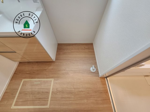 福津市福間南3丁目第1-7棟（4号棟）　の脱衣所|ランドリースペースとなります。広々して有効的にご使用できます。 