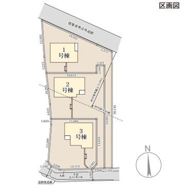 【区画図】 | 前橋市川曲町　2号棟
