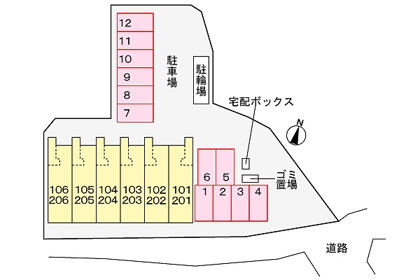 キャトル　サン　オンズの区画図