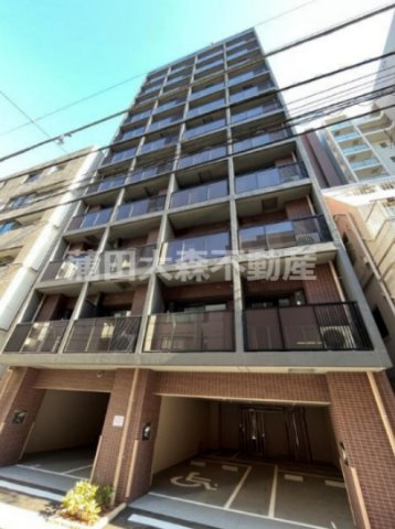 リテラス蒲田の外観|2023年6月築　RC鉄筋コンクリート造地上14階建て総戸数81戸
東京都大田区西蒲田7丁目　京浜東北線蒲田駅徒歩4分、京急本線京急蒲田駅徒歩16分