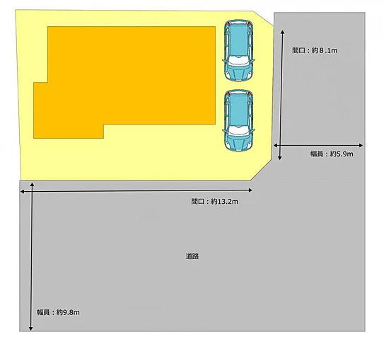 玉村町大字下新田　中古1499の区画図