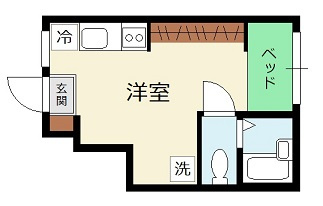 広島市安佐北区口田１丁目のアパートの間取り