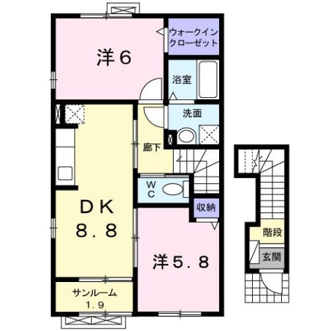 ポライトリ－　ＫⅠの間取り