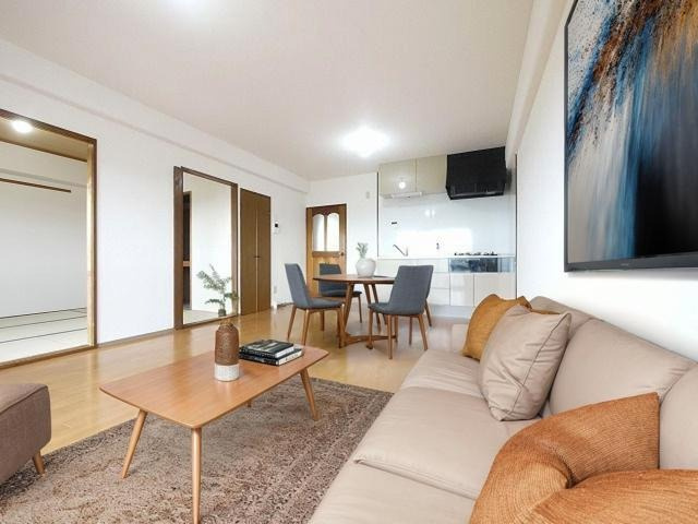 ル・ソレイユ（田井庄町）の居間・リビング|CGで家具等を配置したもので家具等は含まれません