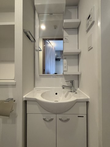 エヌステージジェイアール新白岡駅前の洗面所|コンパクトで使いやすい洗面所