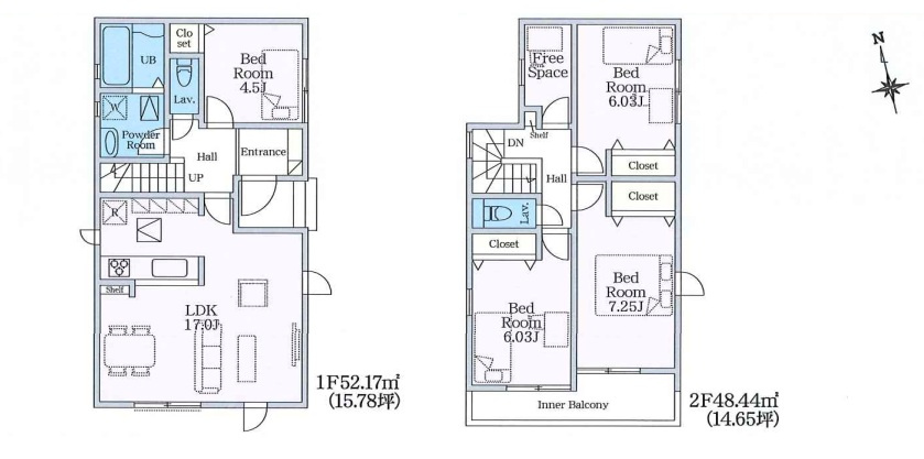 【新築戸建】前橋朝日町2丁目25-1期の間取り|■間取り図