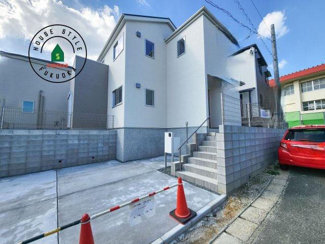 福岡市西区拾六町3丁目第1-3棟（1号棟）の外観|デザイン性のある外観です。