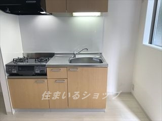 リヴィエール口田Ⅱのキッチン|２口ガスコンロ付き