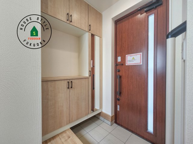 福岡市西区拾六町3丁目第1-3棟（3号棟）の防犯設備|二重ロックでしっかり防犯対策ができます。