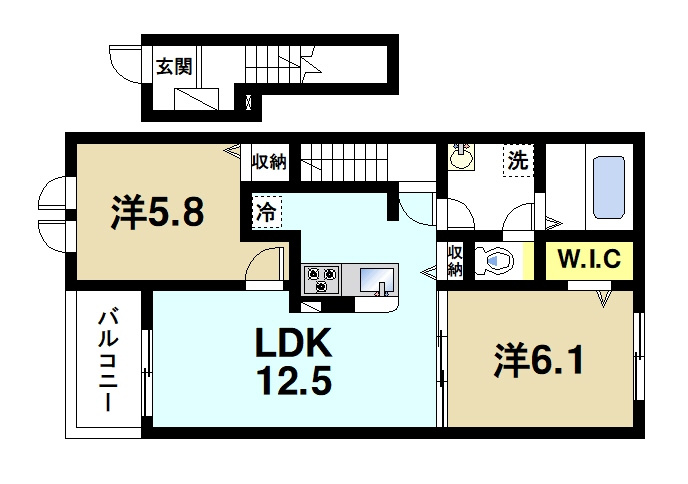 ルナ　ハイツⅤの間取り