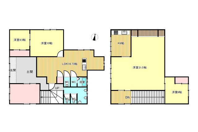 中古住宅　東深瀬の間取り