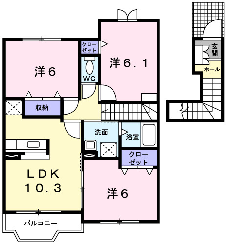 グレイスフルフィールドⅤの間取り