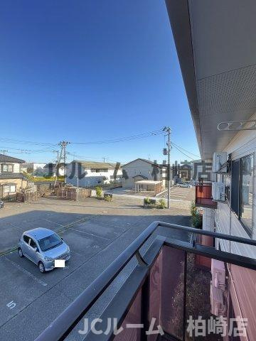 柏崎市豊町のアパートの展望
