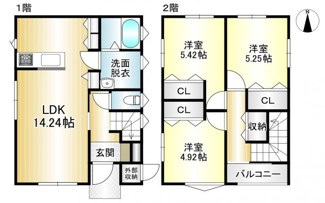 三輪6丁目　新築建売1号棟の間取り|07/13 09:23