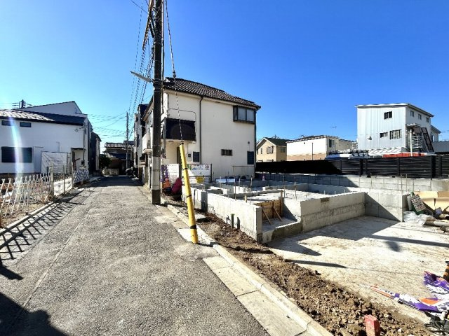 練馬区貫井４丁目　新築一戸建　西武池袋線　富士見台の前面道路含む現地写真