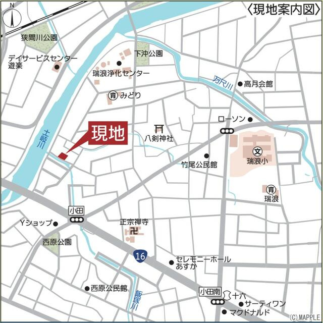 瑞浪市下沖町第４の地図|案内図