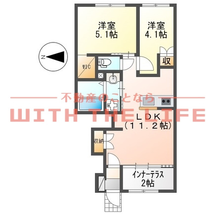 仮）上津町新築アパート【キャッシュバック対象物件】の間取り