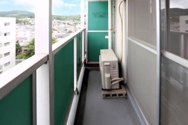 ビレッジハウス若松1号棟のバルコニー|ビレッジハウスの同一物件・同一タイプの間取りの写真です