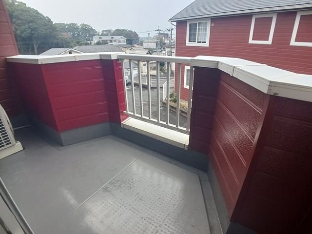 シャルマンハイツＢのバルコニー