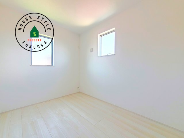 小郡市寺福童第1-2棟（1号棟）の内観：施工例|将来的に、琉球畳を引きまして和室風にすることも可能です。