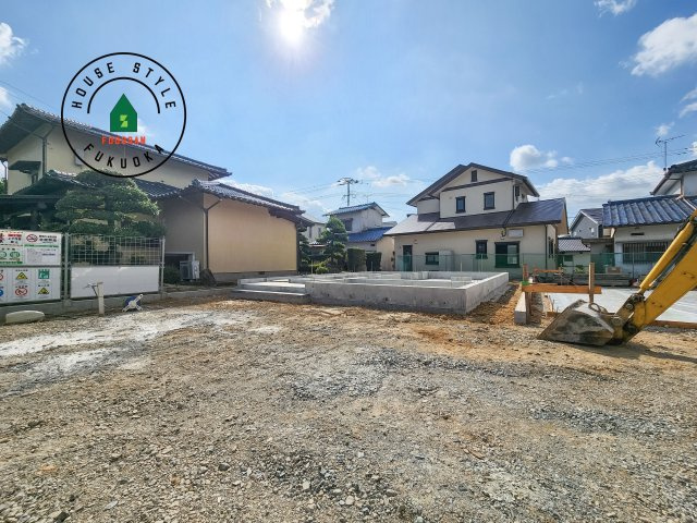 小郡市寺福童第1-2棟（2号棟）の外観|デザイン性のある外観です。