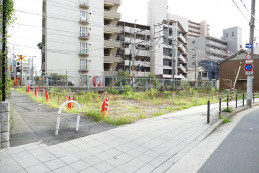 大阪市城東区新喜多1丁目　土地の前面道路含む現地写真