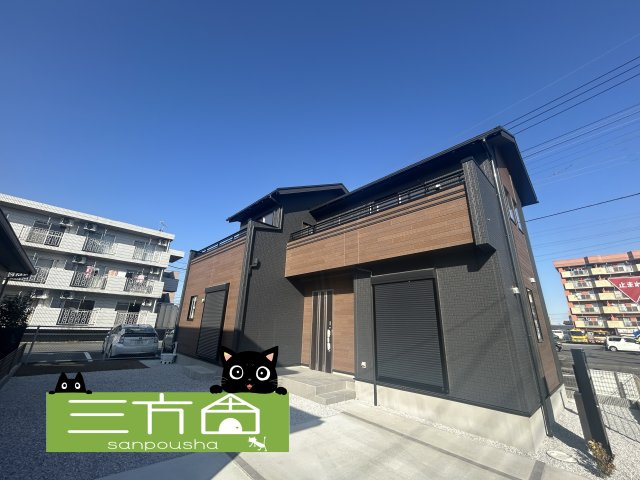 新築　前橋市六供町3丁目　Blooming　Garden　1号棟の外観|現地写真　2026年1月完成しました！ご内覧等、お気軽にお問合せください♪　							
