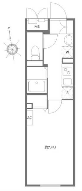 エルファーロ三軒茶屋Ⅱ　築浅　ペット相談　駅近の間取り