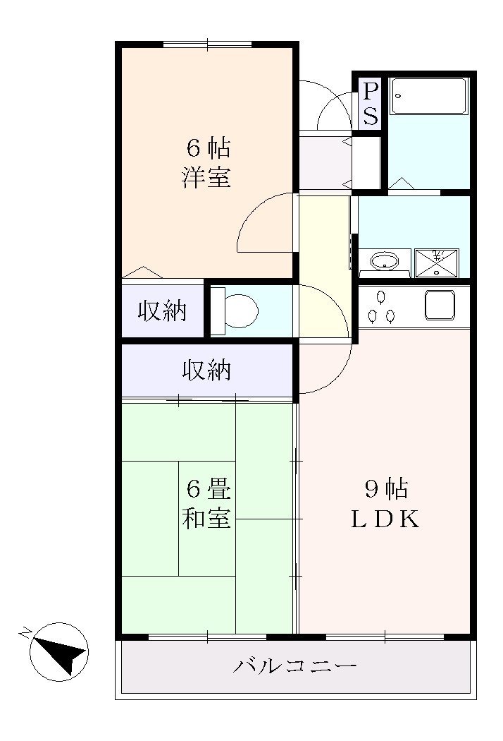 サンビューハイムの間取り