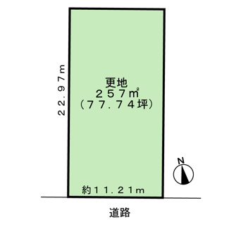 【土地図】 | 岩倉南河原町　土地【建築条件無・更地】