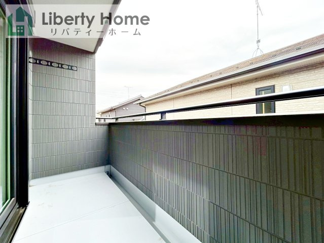 阿見町うずら野Ⅱ　新築戸建　1号棟のバルコニー